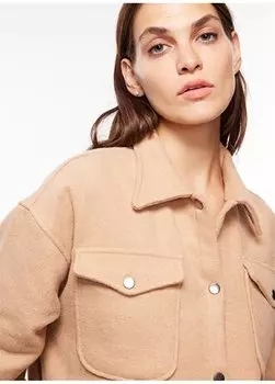 Женская куртка из верблюжьего волоса Normal PBF3W-CKT-004 People By Fabrika, кэмел