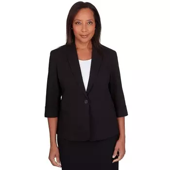 Женская куртка классического кроя Alfred Dunner, черный