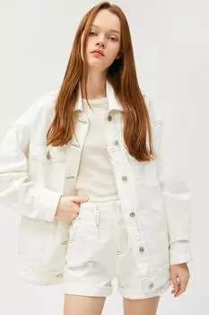 Женская куртка кремового цвета Koton, экрю