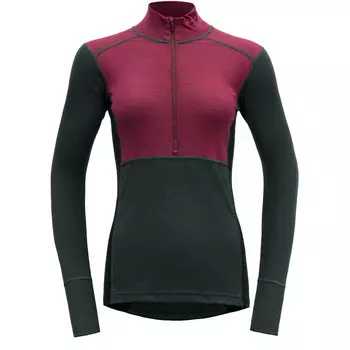 Женская куртка Lauparen Merino 190 с воротником на молнии и длинными рукавами Devold, красный
