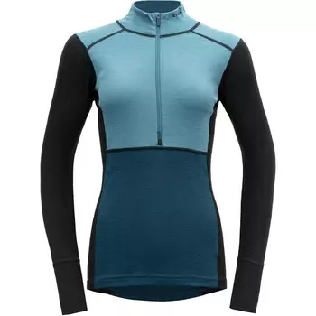 Женская куртка Lauparen Merino 190 с воротником на молнии и длинными рукавами Devold, синий