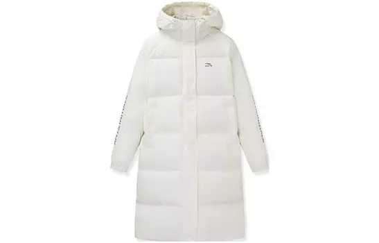 Женская куртка Life Collection цвета слоновой кости и белого цвета Anta