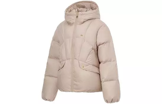 Женская куртка LiNing Sports Life Collection FW23, светло-коричневая глазурь