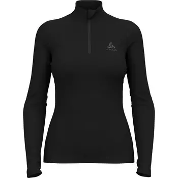 Женская куртка Merino 260 с длинным рукавом и молнией до половины Odlo, черный