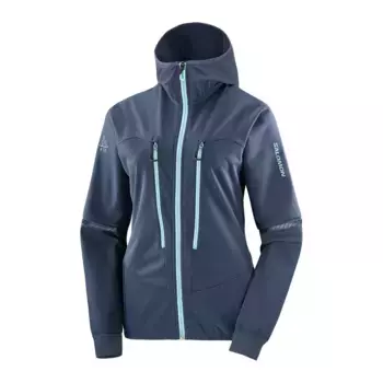 Женская куртка Mtn Soft Shell W Salomon Ветровка, цвет Petrleo