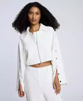 Женская куртка на молнии с отстегивающимися рукавами Kenneth Cole, белый