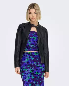 Женская куртка на молнии в байкерском стиле jdy, черный