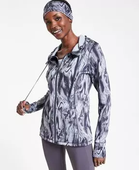 Женская куртка на молнии во всю длину и комплект с повязкой на голову ID Ideology, серый