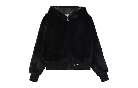Куртка Nike Sportswear Essential Faux Fur, черный