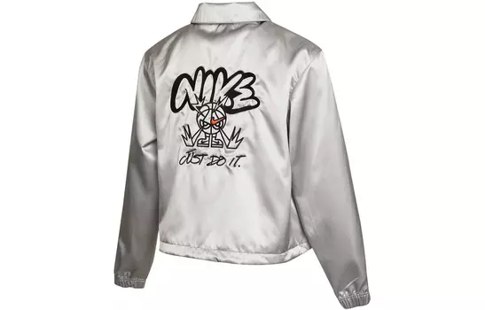 Женская куртка Nike, цвет Silver