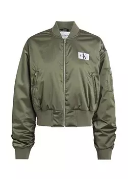 Женская куртка нормального цвета хаки J20J222591LDY Calvin Klein Jeans, хаки