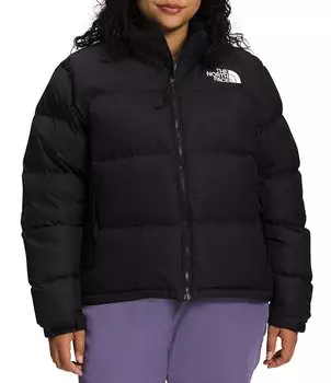 Женская куртка Nuptse больших размеров 1996 года The North Face в стиле ретро, черный