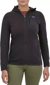Женская куртка Patagonia R1 Air с молнией во всю длину, черный