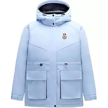 Женская куртка-пуховик Anta Life Collection Sports Life Collection, светло-голубого цвета