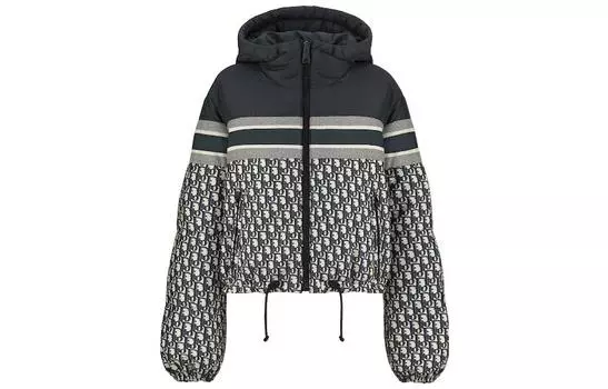 Женская куртка-пуховик FW22, разноцветная DIOR, мультиколор