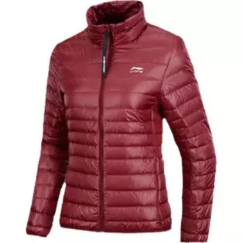 Женская куртка-пуховик LiNing Sports Fashion Collection, темно-каштановый, красный