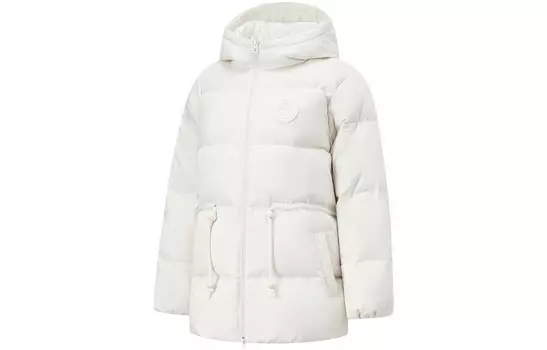 Женская куртка-пуховик Sports Life Collection молочно-белого цвета Lining