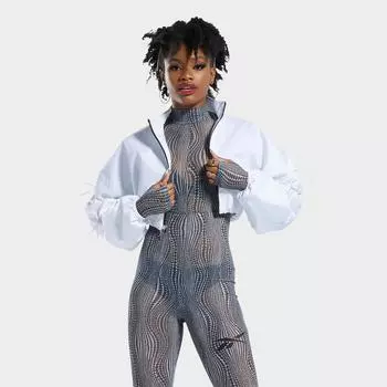 Женская куртка Reebok Cardi с эластичной резинкой, белый