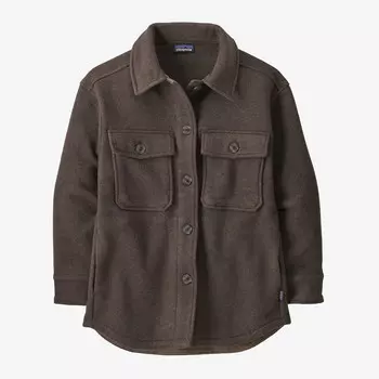 Женская куртка-рубашка из шерсти Melton Patagonia, коричневый