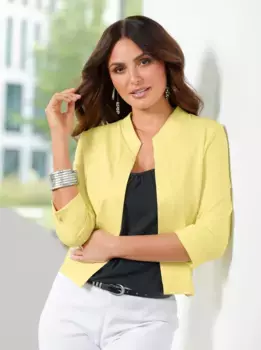 Женская куртка-рубашка "Рубашка-болеро" Lady, цвет Zitrone