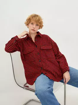 Женская куртка-рубашка с длинным рукавом и застежкой на пуговицах LCW Casual