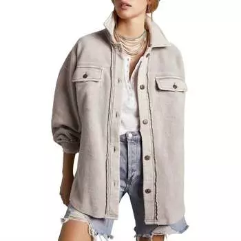 Женская куртка Ruby в цвете Stone, Grey, Off White Free People