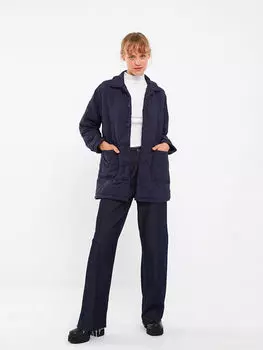 Женская куртка с длинным рукавом с воротником-рубашкой LCWAIKIKI Classic