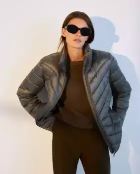 Женская куртка с драгоценными камнями Woman El Corte Ingls, серый