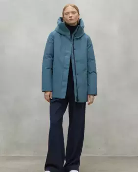 Женская куртка с двусторонней застежкой-молнией спереди и эластичными манжетами Ecoalf, синий