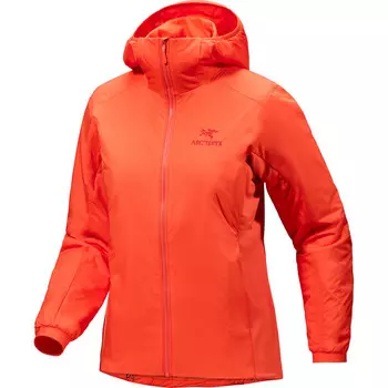 Женская куртка с капюшоном Atom Arcteryx, красный