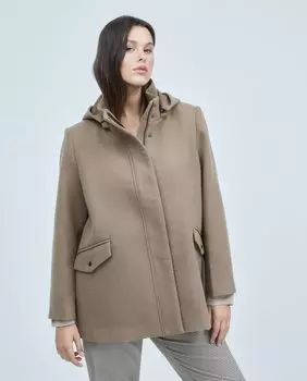 Женская куртка с капюшоном Couchel, коричневый