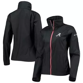 Женская куртка с капюшоном и молнией во всю длину Columbia Black Alabama Crimson Tide Switchback