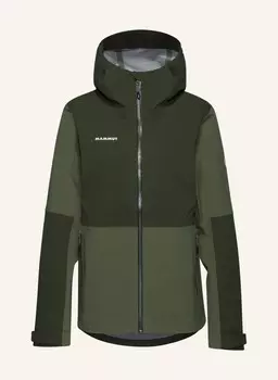 Женская куртка с капюшоном mammut linard guide hs MAMMUT, зеленый