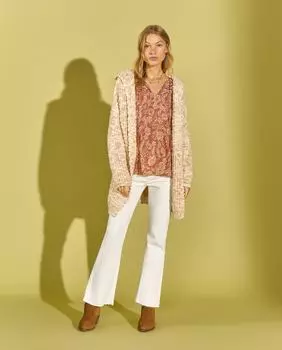 Женская куртка с капюшоном Southern Cotton, бежевый