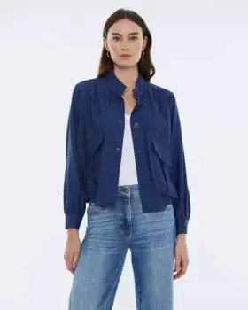 Женская куртка с карманами Andam, синий