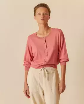 Женская куртка с круглым вырезом и длинными рукавами Indi & Cold, красный