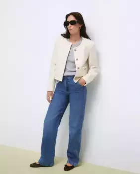 Женская куртка с круглым вырезом из 100% шерсти Tintoretto, цвет 850 Piedra