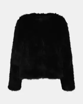 Женская куртка с меховым воротником Tintoretto, черный