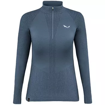 Женская куртка с молнией и длинным рукавом в стиле зебру Salewa, синий