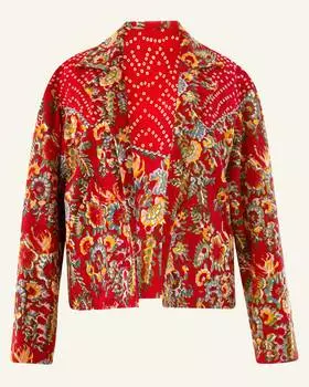 Женская куртка с принтом Dune Rosemary красного цвета ALIX OF BOHEMIA