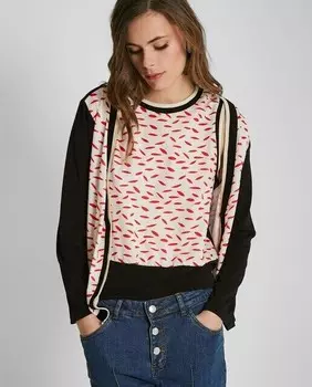 Женская куртка с принтом на пуговицах Trucco, мультиколор