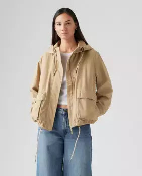 Женская куртка с регулируемым капюшоном Levi's, темно-зеленый