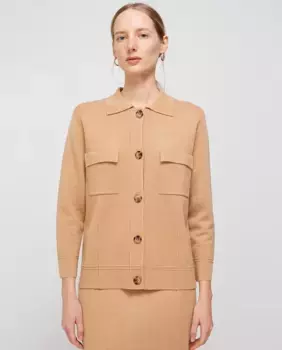 Женская куртка с воротником поло Escorpion, коричневый