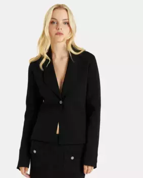 Женская куртка с воротником с лацканами Alma en Pena, черный