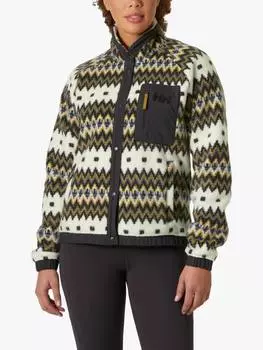 Женская куртка с застежкой на ворс imperial с принтом Helly Hansen, цвет Snow Nordic Knit