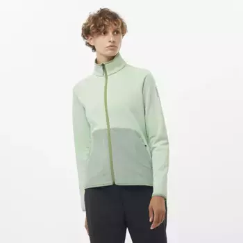 Женская куртка Salomon Essential Warm на молнии, зеленый
