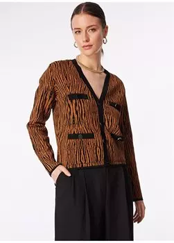 Женская куртка Slim Fit черно-коричневая 1090276 Network, черный коричневый