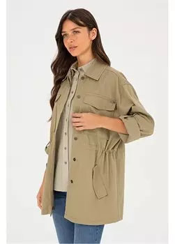 Женская куртка стандартного цвета хаки SARTO-C U.S. Polo Assn., хаки
