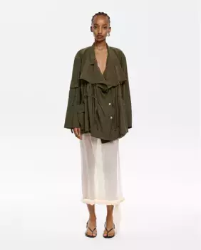 Женская куртка свободного кроя Bimba y Lola, цвет Caqui