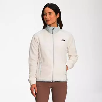 Женская куртка The North Face Alpine Polartec 200 с капюшоном и молнией во всю длину, кремовый